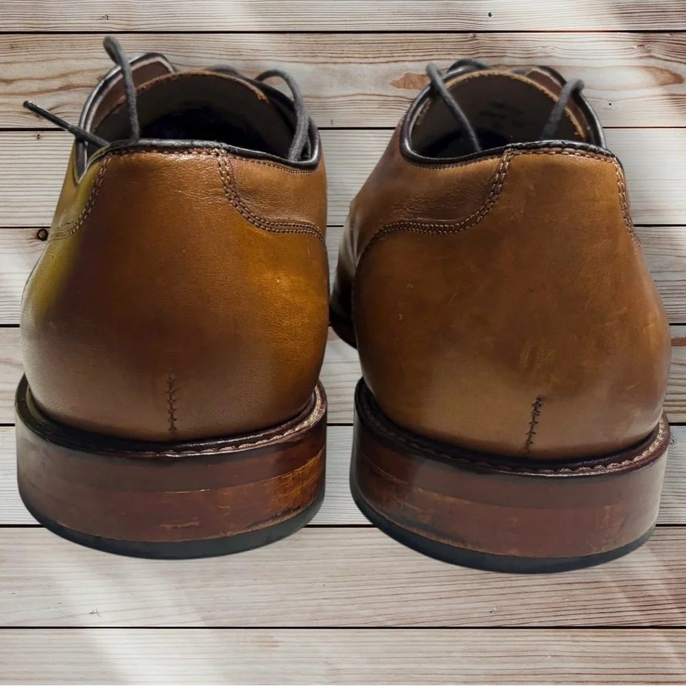 Joseph Abboud Mens Size 10 Brown Italian Leather Split Toe Shoes
